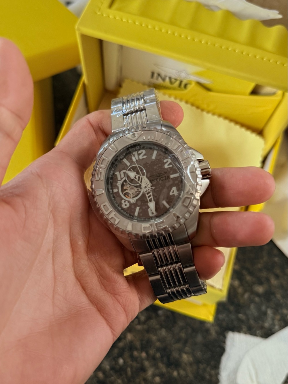 Invicta Automatic NH39A Men's Stainless Steel Silver Watch - Skeleton Dial